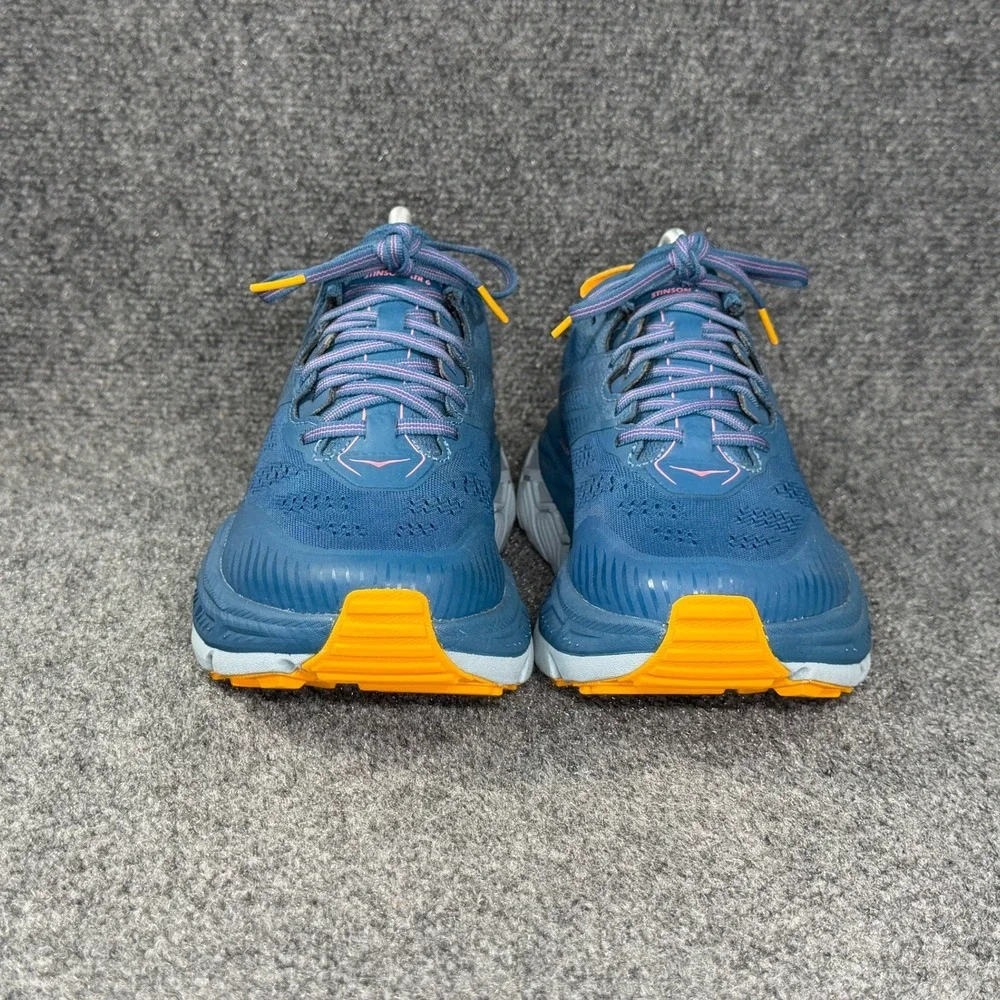 Hoka Stinson ATR 6 Trail Running Shoes Women's 8 Moroccan Blue Saffron Athletic